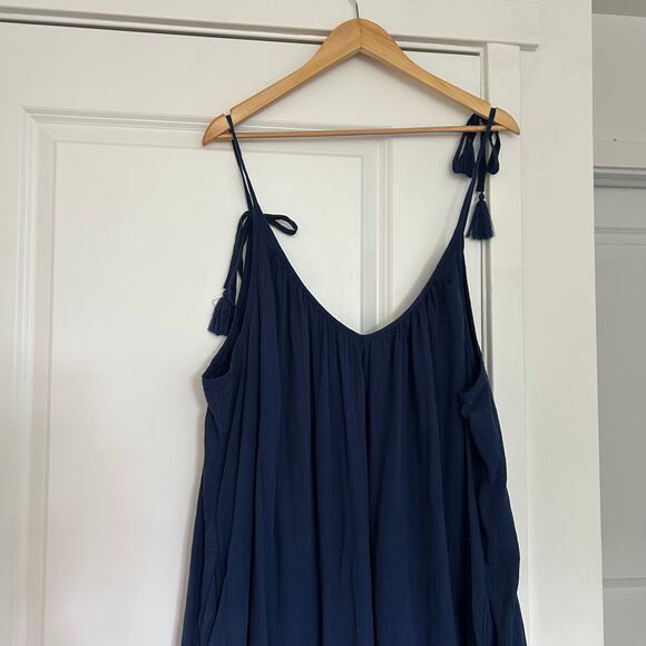 Old Navy Sleeveless Tasseled Color-Block All-Day Maxi Swing Dress Women’s 3X - Picture 11 of 11